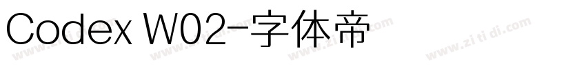 Codex W02字体转换